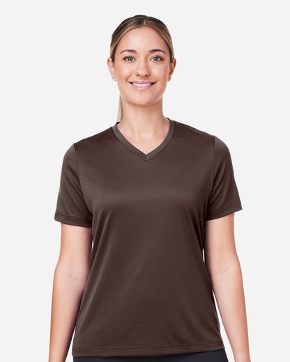 Team 365 Women's Zone Performance Mesh T-Shirt TT15W #colormdl_Sport Dark Brown