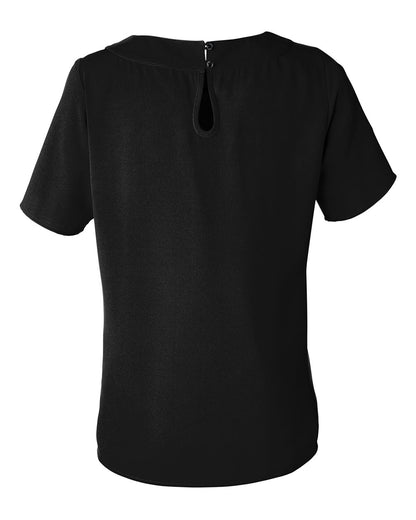 Devon & Jones Women's Perfect Fit™ Boat Neck Blouse DP613W #color_Black