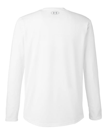 Under Armour Men's Team Tech™ Long Sleeve T-Shirt 1376843 #color_White/ Mod Grey
