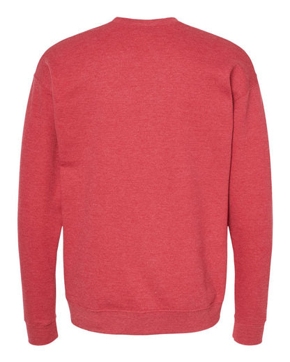 Tultex Fleece Crewneck Sweatshirt 340 #color_Heather Red