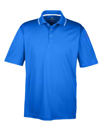 UltraClub Men's Cool & Dry Sport Two-Tone Polo 8406 #color_Royal/ White