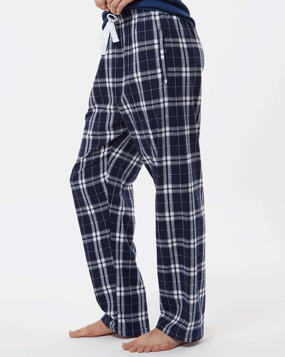 Boxercraft Women's Haley Flannel Pants BW6620 #colormdl_Navy/ Silver