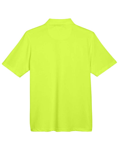 Harriton Men's Advantage Snag Protection Plus IL Snap Placket Polo M345 #color_Safety Yellow