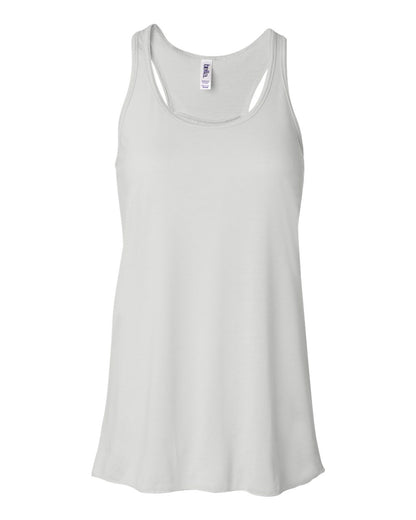 BELLA + CANVAS Women's Flowy Racerback Tank 8800 #color_White