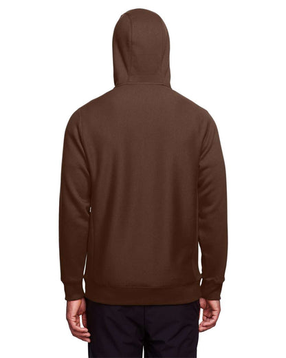 Team 365 Unisex Zone HydroSport™ Heavyweight Full-Zip Hooded Sweatshirt TT95 #colormdl_Sport Dark Brown