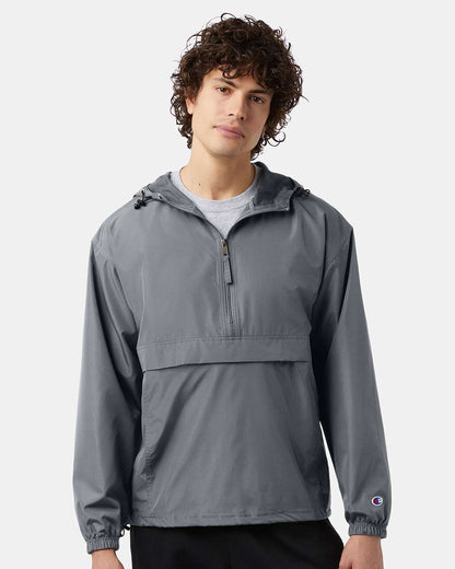 Champion Unisex Packable Anorak Jacket CO200 #colormdl_Graphite