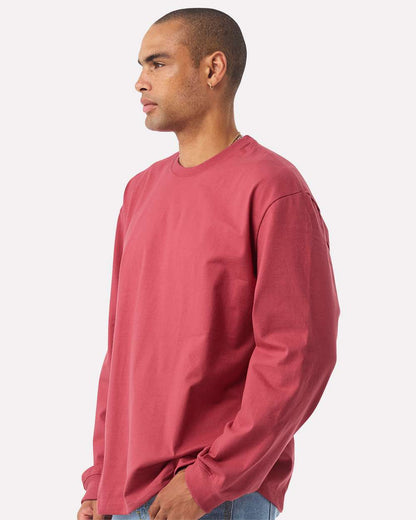 BELLA + CANVAS Unisex 7.5 oz Heavyweight Long Sleeve Tee 4651 #colormdl_Vintage Red