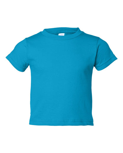 Rabbit Skins Toddler Cotton Jersey Tee 3301T #color_Turquoise