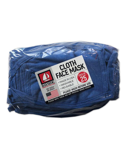 Bayside USA-Made 100% Cotton Face Mask 1900 #color_Heather Royal