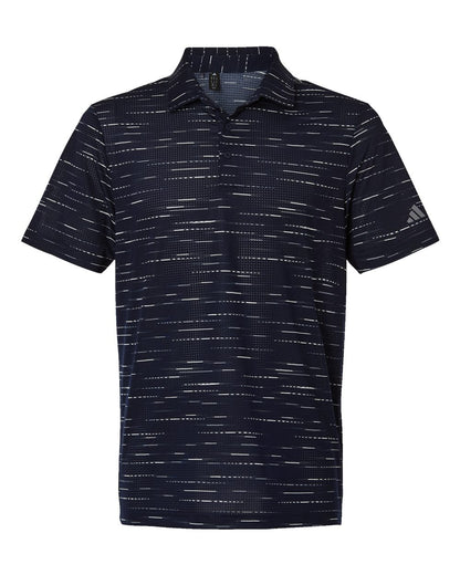 Adidas Men's Ultimate365 Mesh Glimmer Print Polo A2015 #color_Collegiate Navy
