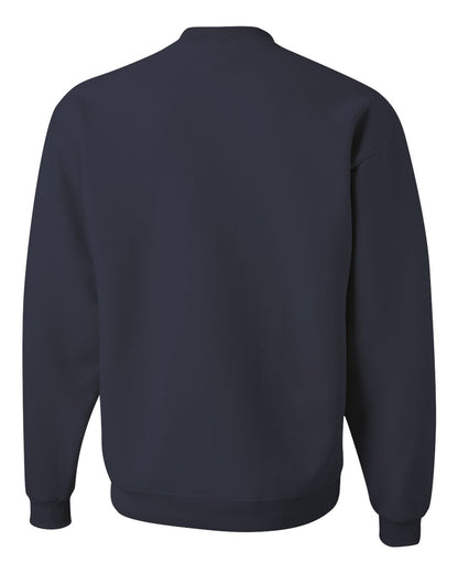 JERZEES Unisex Super Sweats NuBlend® Crewneck Sweatshirt 4662MR #color_J. Navy
