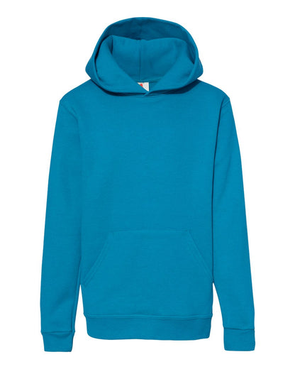 Hanes Youth EcoSmart® Hooded Sweatshirt P473 #color_Teal