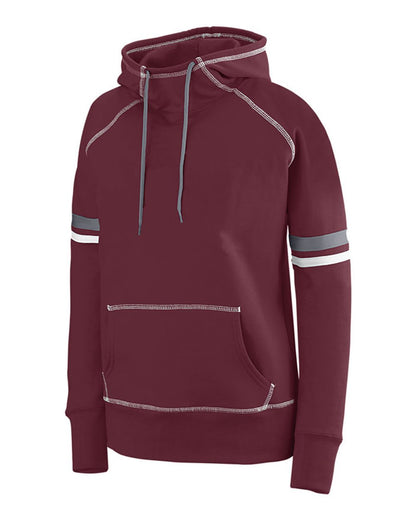 Augusta Sportswear Women's Spry Hoodie 5440 #color_Maroon/ White/ Graphite