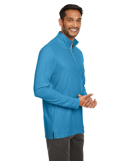 CORE365 Men's Fusion ChromaSoft™ Pique Quarter-Zip Pullover CE405 #colormdl_Electric Blue