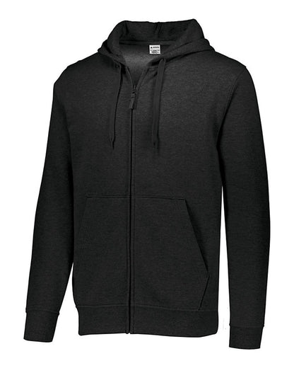 Augusta Sportswear 60/40 Fleece Full-Zip Hoodie 5418 #color_Black