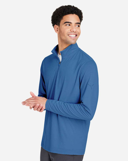 Puma Golf Men's Bandon Quarter-Zip Pullover PG400 #colormdl_Lake Blue