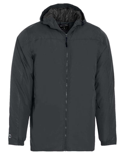 Holloway Men's Bionic Hooded Jacket 229017 #color_Carbon/ Black