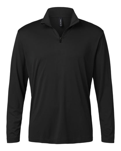 AllPro Men's Pro-Lock Performance Quarter-Zip Pullover 41870 #color_Black