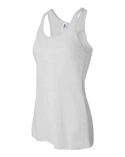 BELLA + CANVAS Women's Flowy Racerback Tank 8800 #color_White