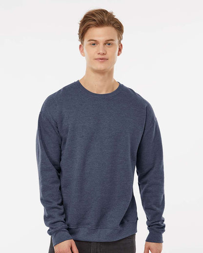 Tultex Fleece Crewneck Sweatshirt 340 #colormdl_Heather Denim