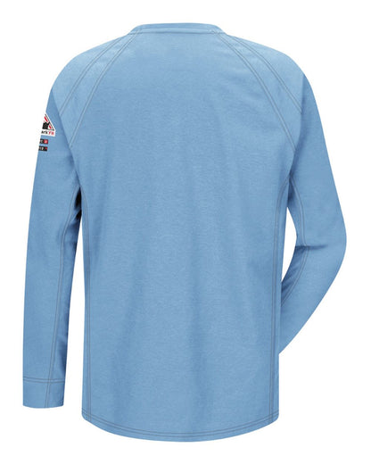 Bulwark Flame Resistant Long Sleeve Shirt - Tall Sizes QT32T #color_Blue