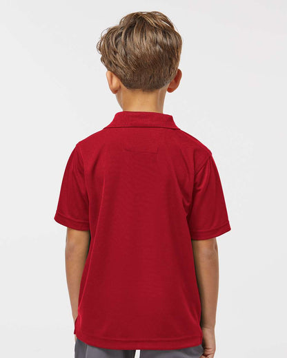 Paragon Youth Saratoga Performance Mini Mesh Polo 108Y #colormdl_Red