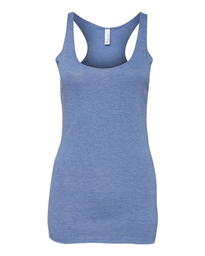 BELLA + CANVAS Women's Triblend Racerback Tank 8430 #color_Blue Triblend