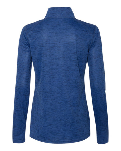 Badger Women’s Tonal Blend Quarter-Zip Pullover 4173 #color_Royal Tonal Blend