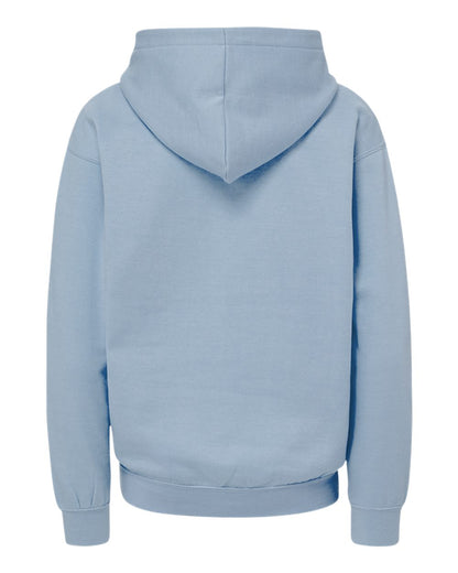 MV Sport Youth Buddy Hooded Sweatshirt 23153Y #color_Light Denim Heather