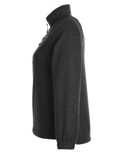 North End Women's Aura Sweater Fleece Quarter-Zip Pullover NE713W #color_Black/ Black