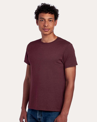 JERZEES Premium Blend Ring-Spun T-Shirt 560MR #colormdl_Maroon Heather