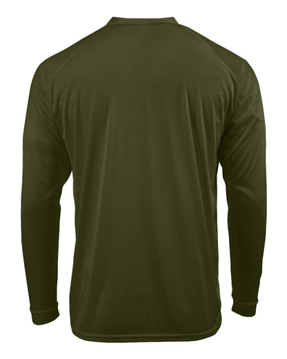 Paragon Unisex Long Islander Performance Long Sleeve T-Shirt 210 #color_Olive Green