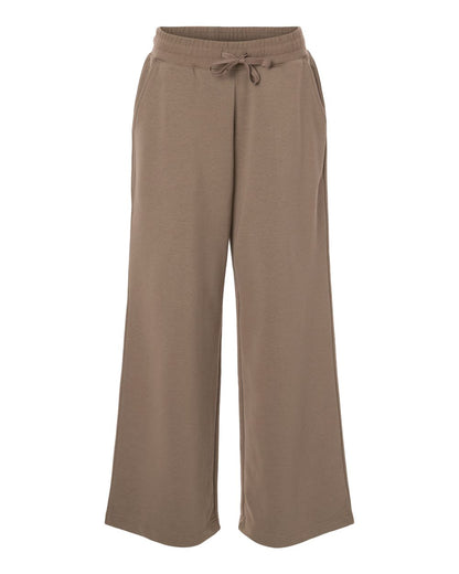 American Apparel Women's French Terry Wide Leg Pants FTP00 #color_Savana
