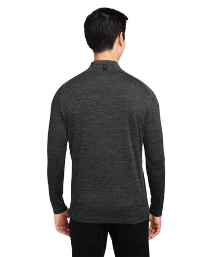 Spyder Men's Mission Half-Zip Pullover S17997 #colormdl_Black Jasper