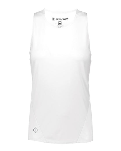 Holloway Women's PR Max Track Racerback Jersey 221335 #color_White