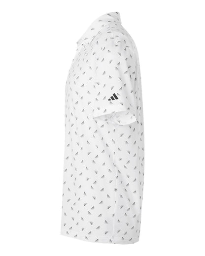 Adidas Men's Ultimate365 Mesh Print Polo A2012 #color_White/ Black