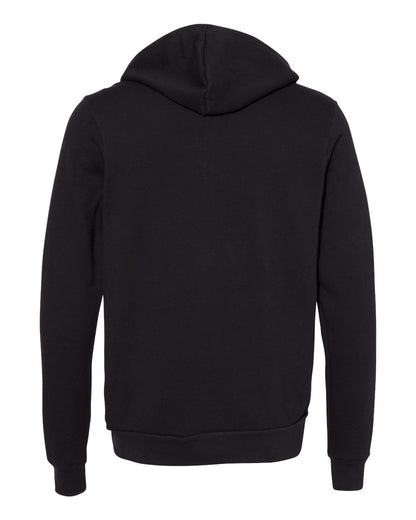 BELLA + CANVAS Sponge Fleece Full-Zip Hoodie 3739 #color_DTG Black