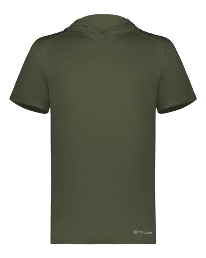 Holloway Men's Hooded T-Shirt Powered by Coolcore 222142 #color_Olive