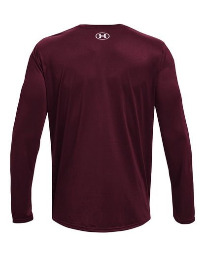 Under Armour Men's Team Tech™ Long Sleeve T-Shirt 1376843 #color_Maroon/ White