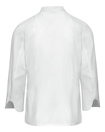 Chef Designs Women's Deluxe Airflow Chef Coat 053W #color_White
