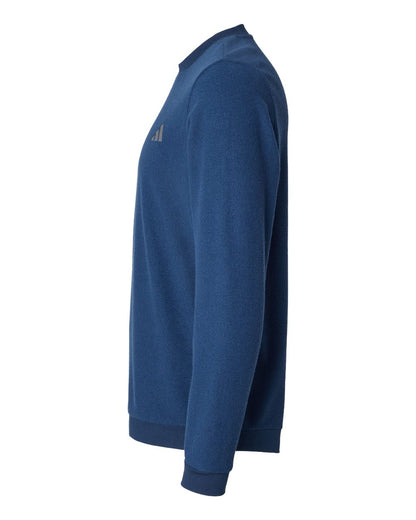 Adidas Men's Terry Loop Crewneck Sweatshirt A586 #color_Collegiate Navy