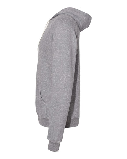 JERZEES Unisex Snow Heather French Terry Raglan Hooded Sweatshirt 90MR #color_Charcoal