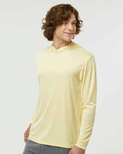 Paragon Unisex Bahama Performance Hooded Long Sleeve T-Shirt 220 #colormdl_Pale Yellow