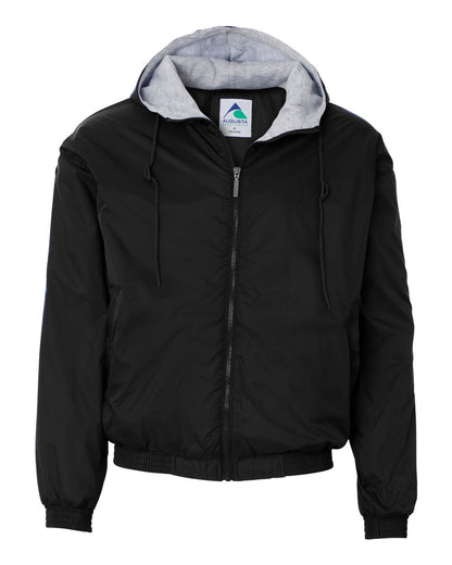 Augusta Sportswear Fleece Lined Hooded Jacket 3280 #color_Black