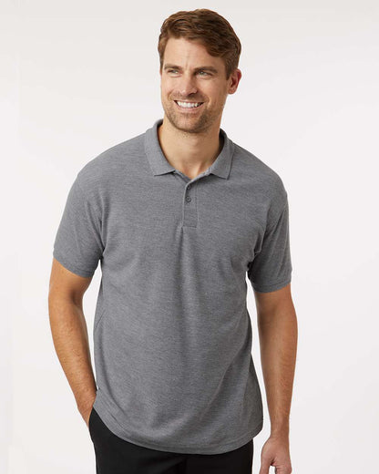 AllPro Men's Pique Polo 62800 #colormdl_Heather Granite