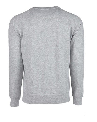 Next Level Laguna Raglan Crewneck Sweatshirt 9000 #color_Heather Grey