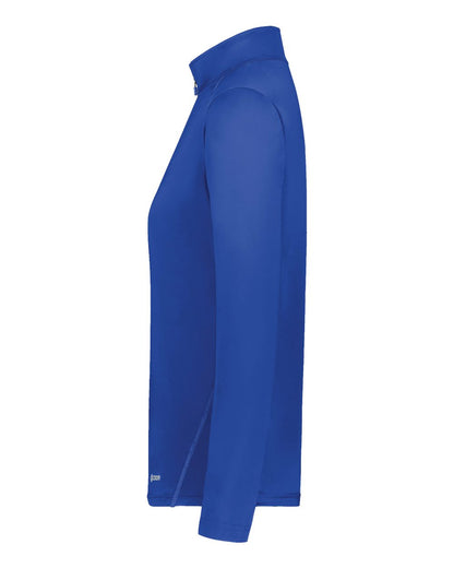 Holloway Women's CoolCore® Quarter-Zip Pullover 222340 #color_Royal