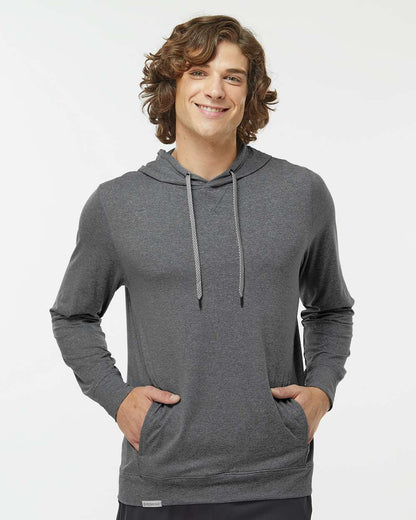 Holloway Men's Eco Revive™ Ventura Soft Knit Hooded Sweatshirt 222598 #colormdl_Carbon Heather