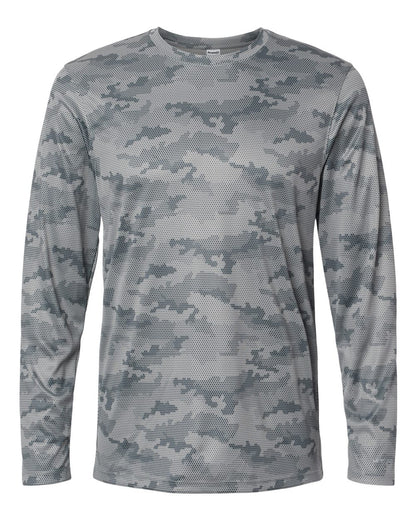 Paragon Unisex Pompano Performance Camo Long Sleeve T-Shirt 217 #color_Medium Grey