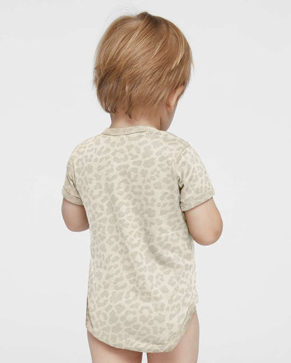 Rabbit Skins Infant Fine Jersey Bodysuit 4424 #colormdl_Natural Leopard